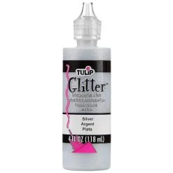 Best Sale 👍 12 Pack: Tulip® Glitter™ Silver Dimensional Fabric Paint 👍