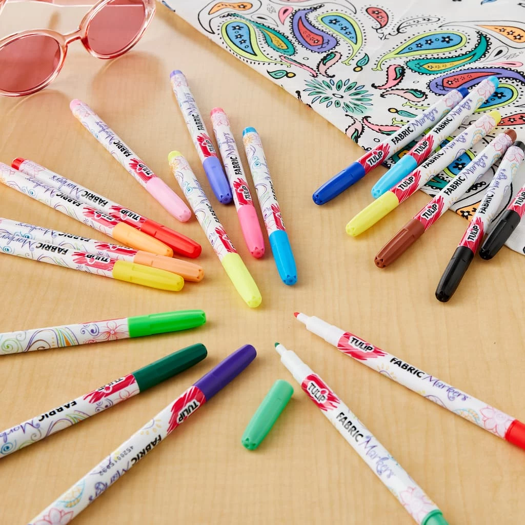 Budget 𧨠Tulip® Fabric Markers® Fine Writers, 20 Pack π 4 Budget 𧨠Tulip® Fabric Markers® Fine Writers, 20 Pack π - Image 2