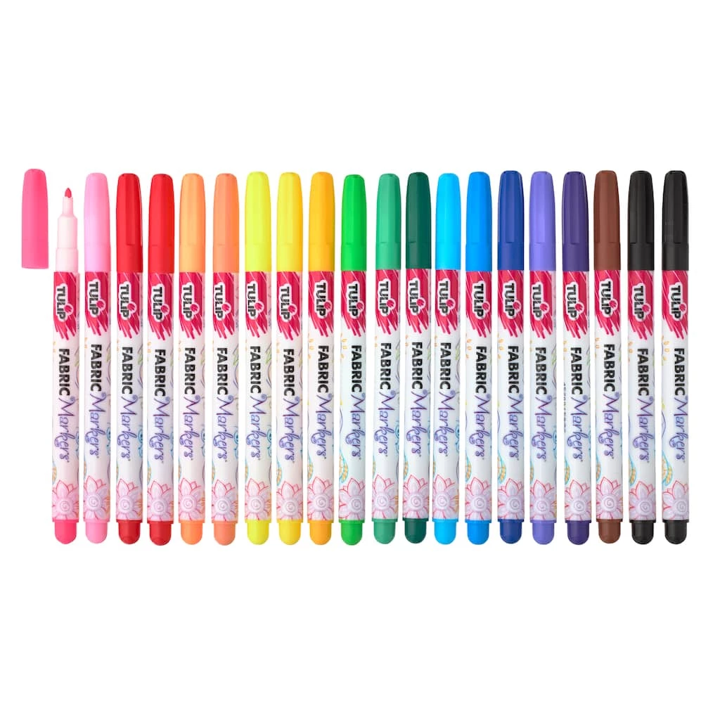 Budget 𧨠Tulip® Fabric Markers® Fine Writers, 20 Pack π 5 Budget 𧨠Tulip® Fabric Markers® Fine Writers, 20 Pack π - Image 3