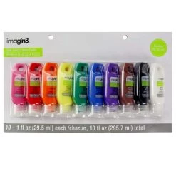 Best deal ✨ 6 Packs: 10 ct. (60 total) Rainbow Soft Touch Fabric Paint by Imagin8® by Tulip ✔️ -Ashley Productions Shop 10277862 1 1
