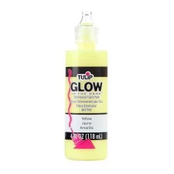 Cheap 😉 12 Pack: Tulip® Glow-in-the-Dark® Yellow Dimensional Fabric Paint ⭐