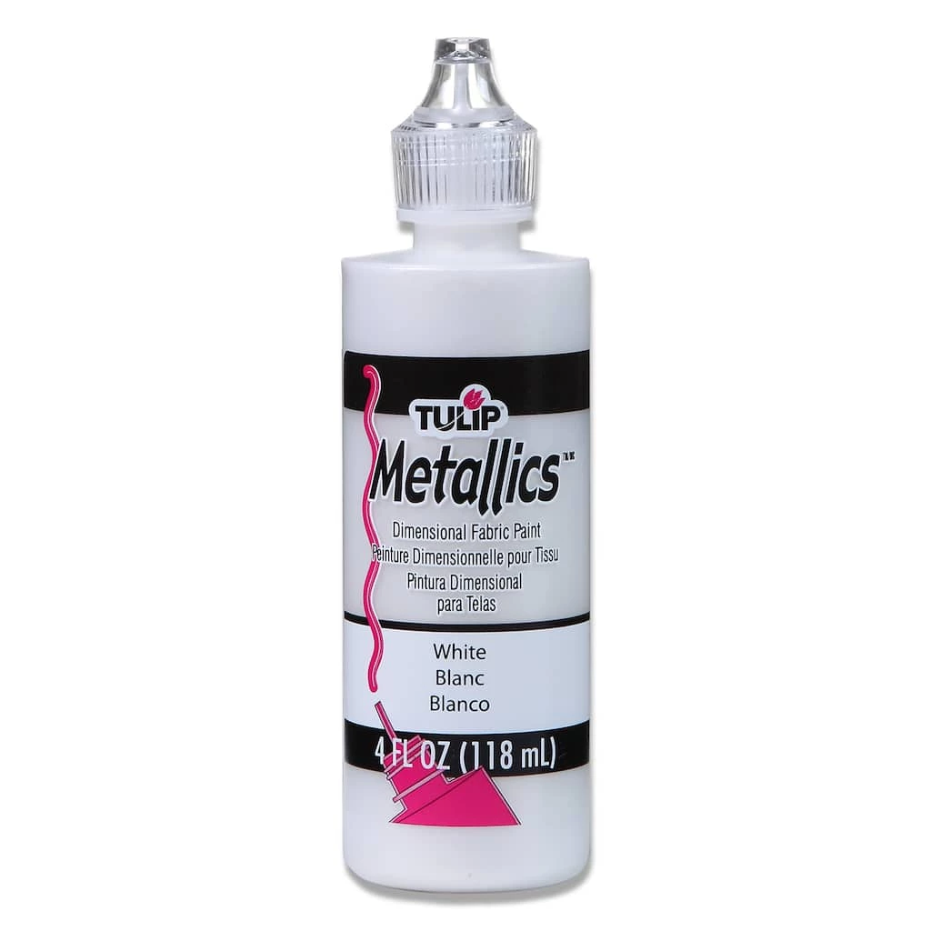 Buy β 12 Pack: Tulip® Metallics™ Dimensional Fabric Paint, 4oz. π 3 Buy β 12 Pack: Tulip® Metallics™ Dimensional Fabric Paint, 4oz. π