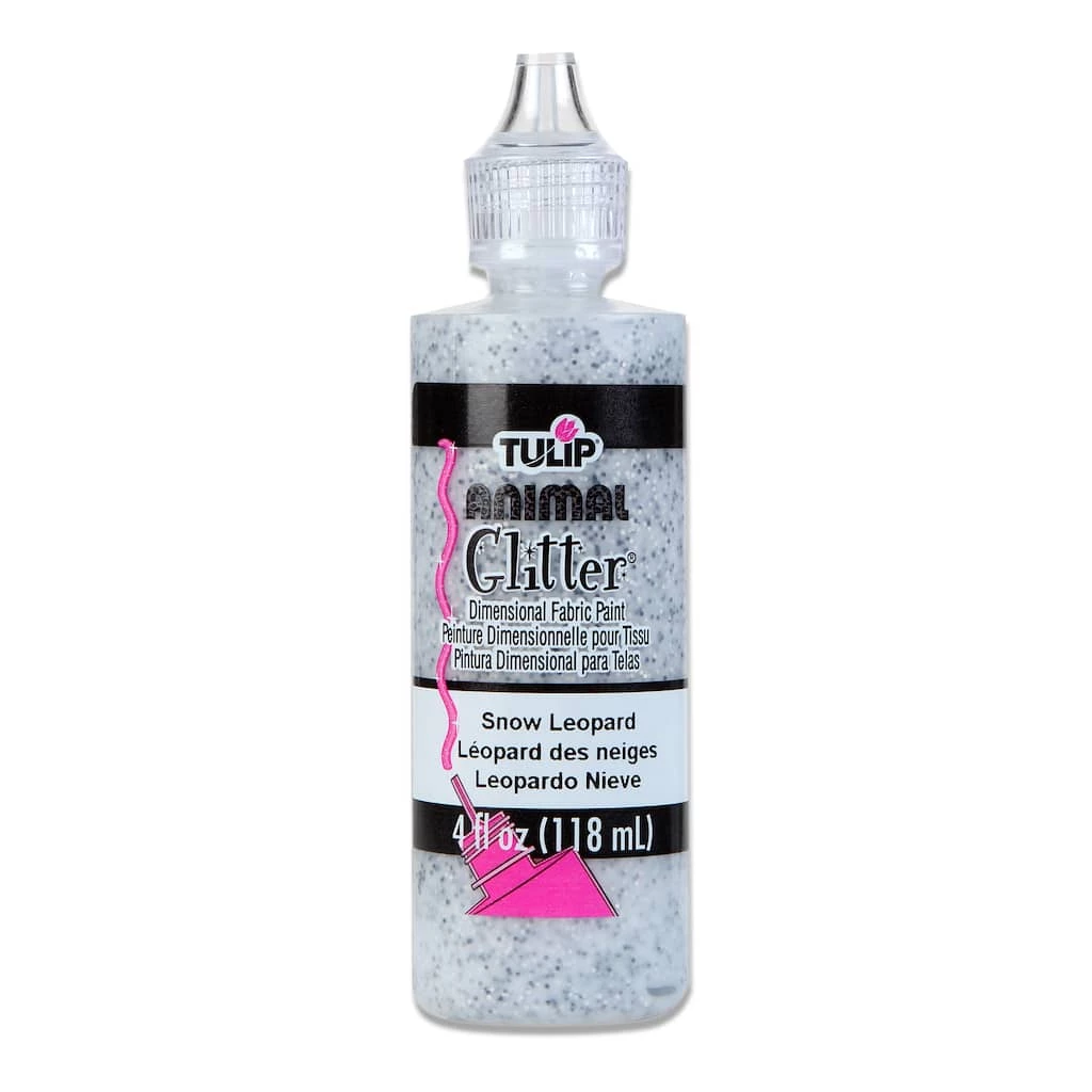 Coupon 😀 Tulip Dimensional Fabric Paint Glitter Snow Leopard 4 fl oz ❤️ 3 Coupon 😀 Tulip Dimensional Fabric Paint Glitter Snow Leopard 4 fl oz ❤️