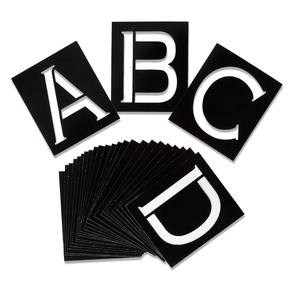 New π Tulip® Monogram Stencils, Modern π 4 New π Tulip® Monogram Stencils, Modern π - Image 2