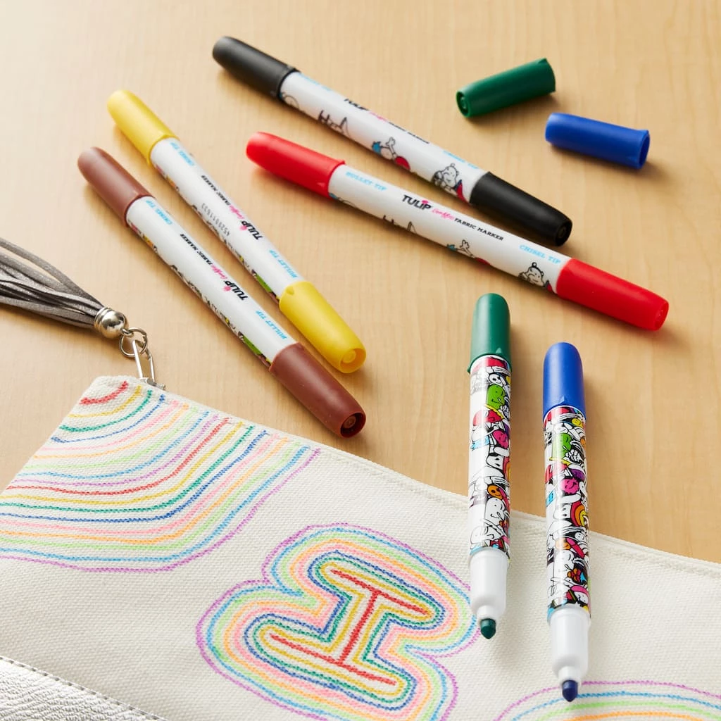 Buy π― Tulip® Graffiti Fabric Markers™ Rainbow π 4 Buy π― Tulip® Graffiti Fabric Markers™ Rainbow π - Image 2