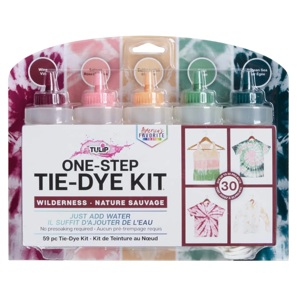 Promo π― 6 Pack: Tulip® Wilderness One-Step Tie Dye Kit® π 3 Promo π― 6 Pack: Tulip® Wilderness One-Step Tie Dye Kit® π