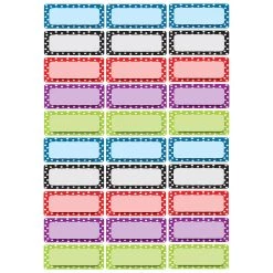 Promo 🎉 Ashley Productions Magnetic Small Nameplates, Color Dots Pattern (3 Packs) ❤️