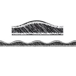 Cheapest ⌛ Ashley Productions Black Scribble Chalk Magnetic Borders, 72ft. ❤️