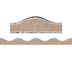 Coupon 💯 Ashley Productions Burlap Scribble Magnetic Borders, 72ft. ⌛