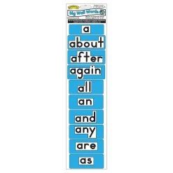 Coupon 👍 10 Pack: Ashley Productions Level 1 Turquoise Magnetic Big Wall Word Set, 1.5" x 4.5" ✨