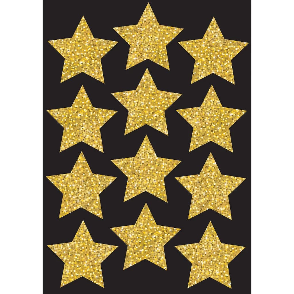 Discount β¨ Ashley Productions 3" Gold Sparkle Stars Die-Cut Magnets, 12 Pieces Per Pack, 6 Packs π 4 Discount β¨ Ashley Productions 3" Gold Sparkle Stars Die-Cut Magnets, 12 Pieces Per Pack, 6 Packs π - Image 2