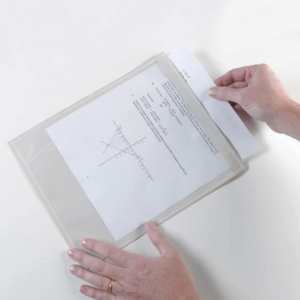 Brand new 🤩 Ashley Productions Clear Document Pockets ⭐ 4 Brand new 🤩 Ashley Productions Clear Document Pockets ⭐ - Image 2