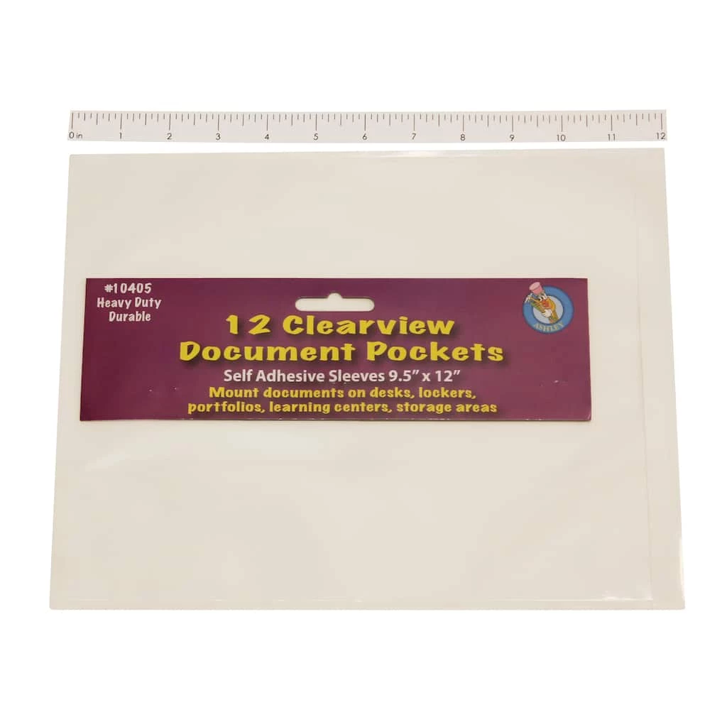 Brand new 🤩 Ashley Productions Clear Document Pockets ⭐ 3 Brand new 🤩 Ashley Productions Clear Document Pockets ⭐