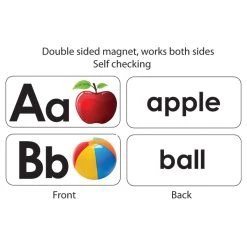 Flash Sale ❤️ Ashley Productions ABC Picture Words Double-Sided Magnets, 3 Pack 🎁