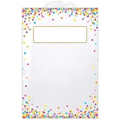 Flash Sale 👍 Ashley Productions 11" x 16" Hanging Confetti Pattern Storage Bag, 5ct. 🛒
