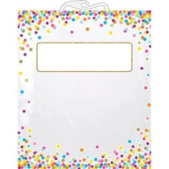 Outlet ✨ Ashley Productions 10.5" x 12.5" Hanging Confetti Pattern Storage Bag, 10ct. 🥰