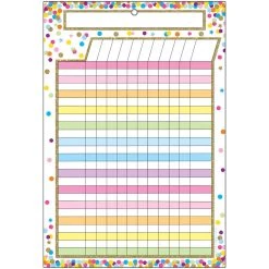 Best Pirce 👍 Ashley Productions Smart Poly™ Confetti Incentive Chart, 10ct. ❤️