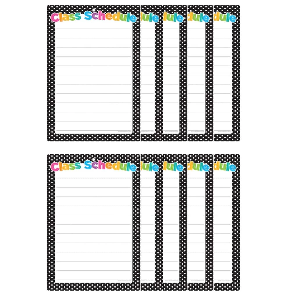 Best reviews of π Ashley Productions Smart Poly™ Polka Dot Class Schedule Charts, 10ct. π 4 Best reviews of π Ashley Productions Smart Poly™ Polka Dot Class Schedule Charts, 10ct. π - Image 2