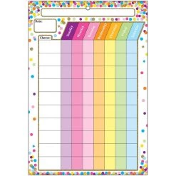 Coupon 💯 Smart Poly™ Confetti Chores Chart w/Grommet, 10ct. by ASHLEY PRODUCTIONS 🔔