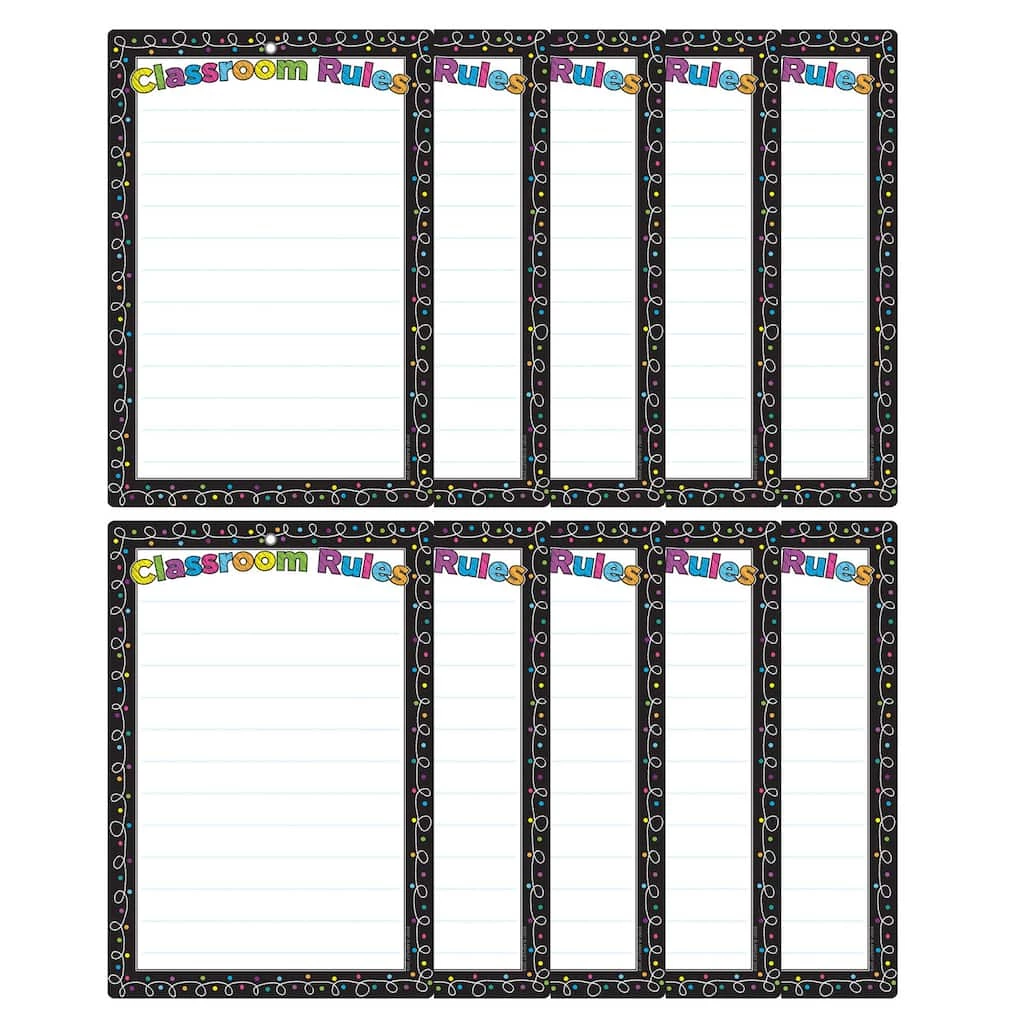 Brand new π₯° Smart Poly™ Chalk Dots with Loops Classroom Rules Chart w/Grommet, 10ct. by ASHLEY PRODUCTIONS π 4 Brand new π₯° Smart Poly™ Chalk Dots with Loops Classroom Rules Chart w/Grommet, 10ct. by ASHLEY PRODUCTIONS π - Image 2