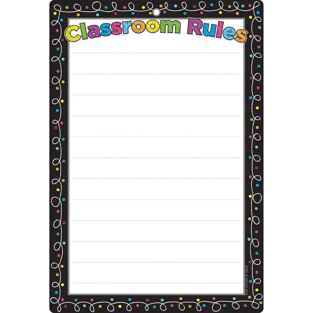 Brand new π₯° Smart Poly™ Chalk Dots with Loops Classroom Rules Chart w/Grommet, 10ct. by ASHLEY PRODUCTIONS π 3 Brand new π₯° Smart Poly™ Chalk Dots with Loops Classroom Rules Chart w/Grommet, 10ct. by ASHLEY PRODUCTIONS π