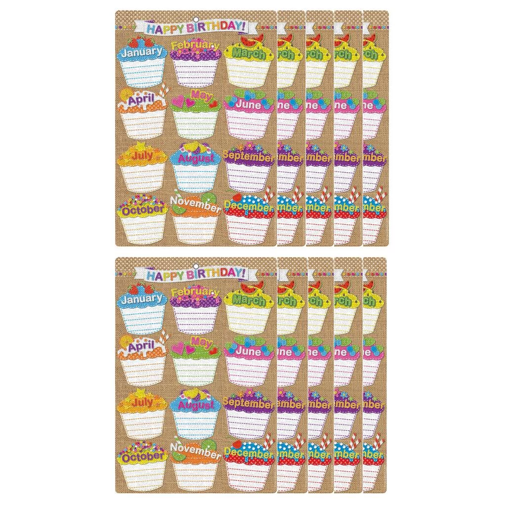 Outlet π Smart Poly™ Burlap Stitched Happy π Birthday Chart w/Grommet, 10ct. by ASHLEY PRODUCTIONS π 4 Outlet π Smart Poly™ Burlap Stitched Happy π Birthday Chart w/Grommet, 10ct. by ASHLEY PRODUCTIONS π - Image 2