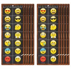 Wholesale ✔️ Smart Poly™ Clip Chart w/Grommet, Emoji Feelings, 10ct. by ASHLEY PRODUCTIONS 🧨