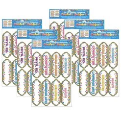 Best reviews of 👏 Ashley Productions Confetti Classroom Subjects Magnetic Die-Cut Timesavers & Labels, 6 Packs of 8 🔥