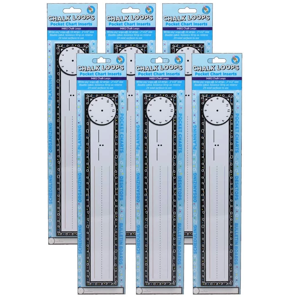 Best Sale π― Chalk Loops Scheduling & Sentence Pocket Chart Inserts, 72ct. by ASHLEY PRODUCTIONS π 3 Best Sale π― Chalk Loops Scheduling & Sentence Pocket Chart Inserts, 72ct. by ASHLEY PRODUCTIONS π