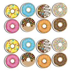Buy ✨ Ashley Productions DonutFetti® Non-Magnetic Mini Whiteboard Erasers, 2 Packs of 8 👏