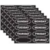 Outlet 🤩 Ashley Productions Chalkboard Days of the Week Magnets, 6 Packs of 8 🎉 -Ashley Productions Shop D301012S 1