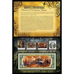 Cheap ✨ American Coin Treasures America's Bicentennial Honored On Currency & Stamps 👍