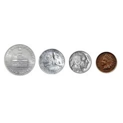 Brand new 🌟 USA Four Most Famous Coins by American Coin Treasures 🌟 -Ashley Productions Shop D496459S 3