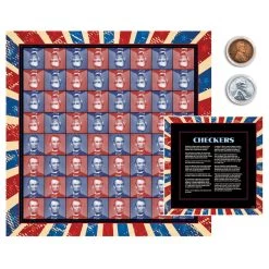 Best reviews of 🔥 Lincoln Steel & Wheat Ear Pennies Collectable Coin Checkers Set by American Coin Treasures ✔️