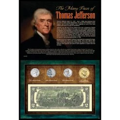 Buy 🤩 Many Faces of Thomas Jefferson Coin & Currency by American Coin Treasures ⌛