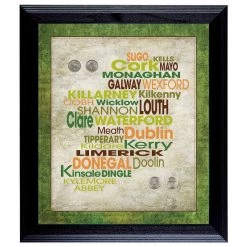 Flash Sale 💯 Luck of the Irish Wall Frame with Coins by American Coin Treasures 😍