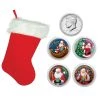 Deals 💯 Santa Coin Collection in 🎅 Christmas Stocking by American Coin Treasures 🎁
