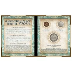 New 👏 Scarce Coins From The 1800s Indian Head Cent, Liberty Nickel & First Commemorative Coin by American Coin Treasures 👏