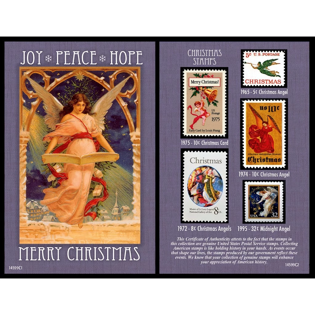 Deals ✔️ Christmas Angel Stamp Collection by American Coin Treasures ✨ 3 Deals ✔️ Christmas Angel Stamp Collection by American Coin Treasures ✨