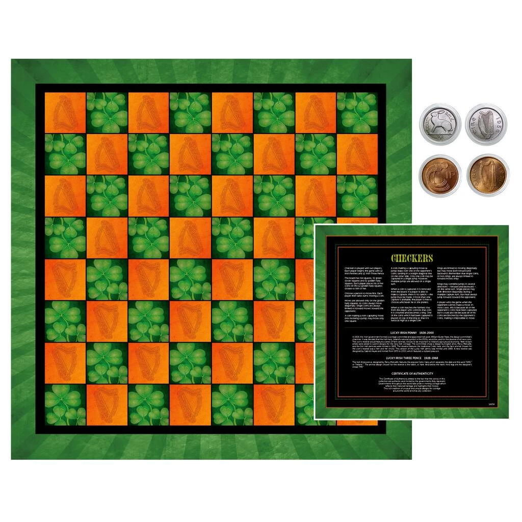 Flash Sale 🔥 Irish Checker Coin Checker Set by American Coin Treasures 💯 3 Flash Sale 🔥 Irish Checker Coin Checker Set by American Coin Treasures 💯
