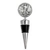 Best Sale 🌟 Silver Walking Liberty Half Dollar Coin Wine Stopper by American Coin Treasures 🔔