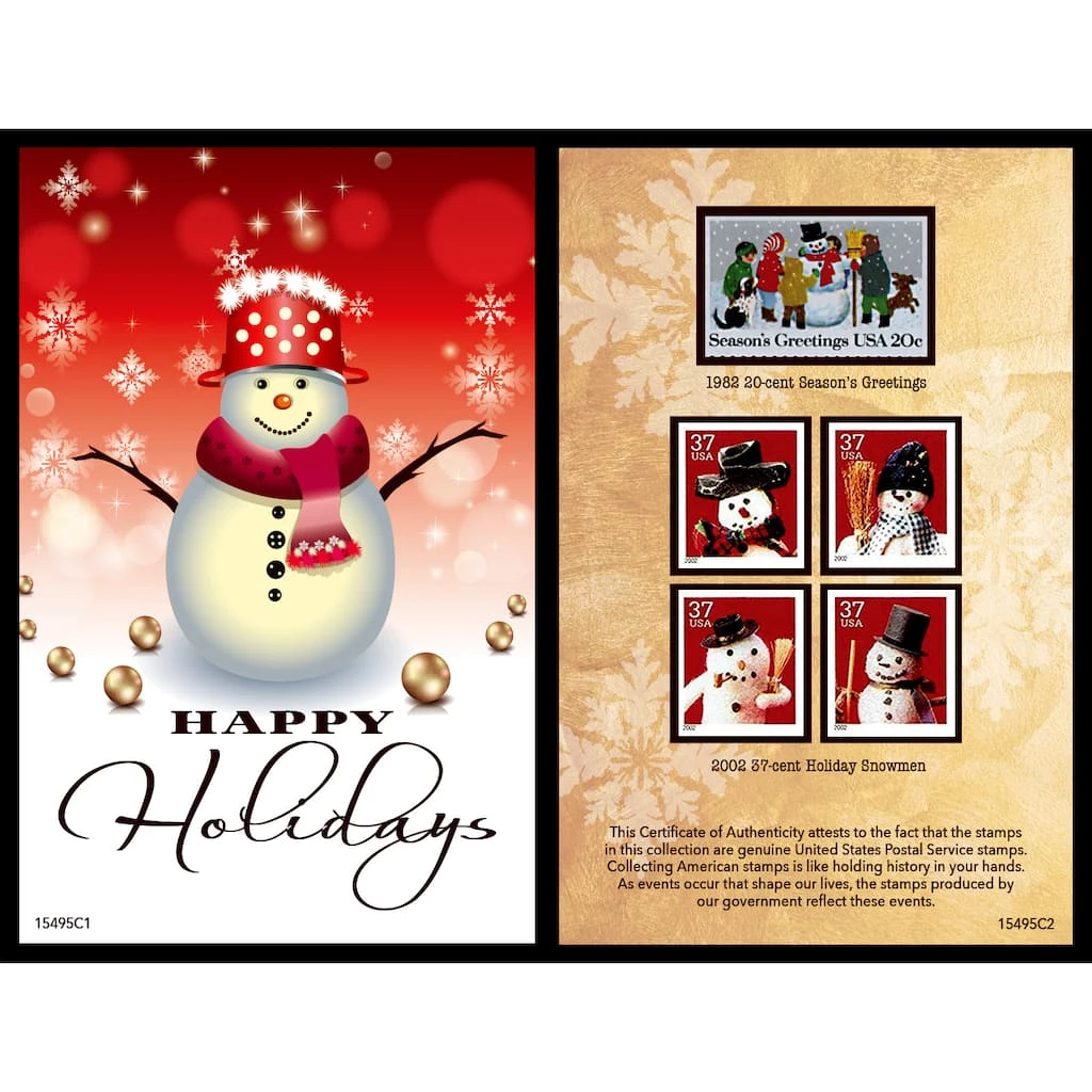 Flash Sale π Snowman United States Postage Stamp Card by American Coin Treasures π₯ 3 Flash Sale π Snowman United States Postage Stamp Card by American Coin Treasures π₯