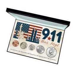 Best Sale 🔔 9-11 Never Forget Coin Collection in Display Box by American Coin Treasures ⭐