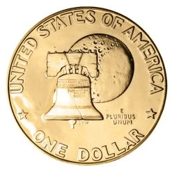 Buy 🧨 Moon Landing Eisenhower Colorized Eisenhower and Bicentennial Dollars Gold Layered Coin by American Coin Treasures 😉 -Ashley Productions Shop D496673S 3