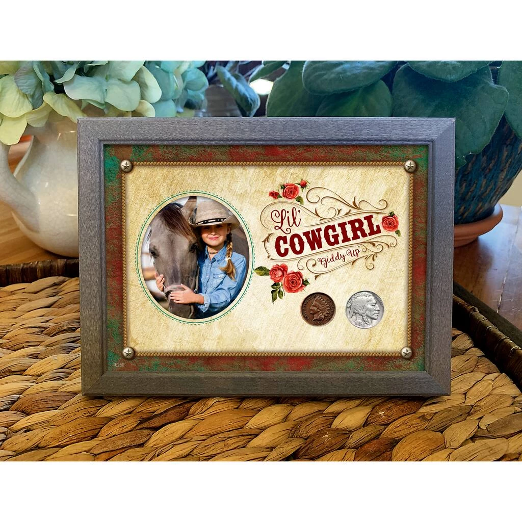 Coupon 🔔 Lil' Cowgirl Coin Set 5" x 7" Frame by American Coin Treasures ⭐ 4 Coupon 🔔 Lil' Cowgirl Coin Set 5" x 7" Frame by American Coin Treasures ⭐ - Image 2