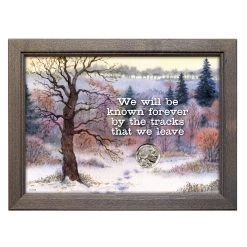 Hot Sale ✨ Tracks With Buffalo Nickel Coin in 5" x 7" Frame by American Coin Treasures 🎁