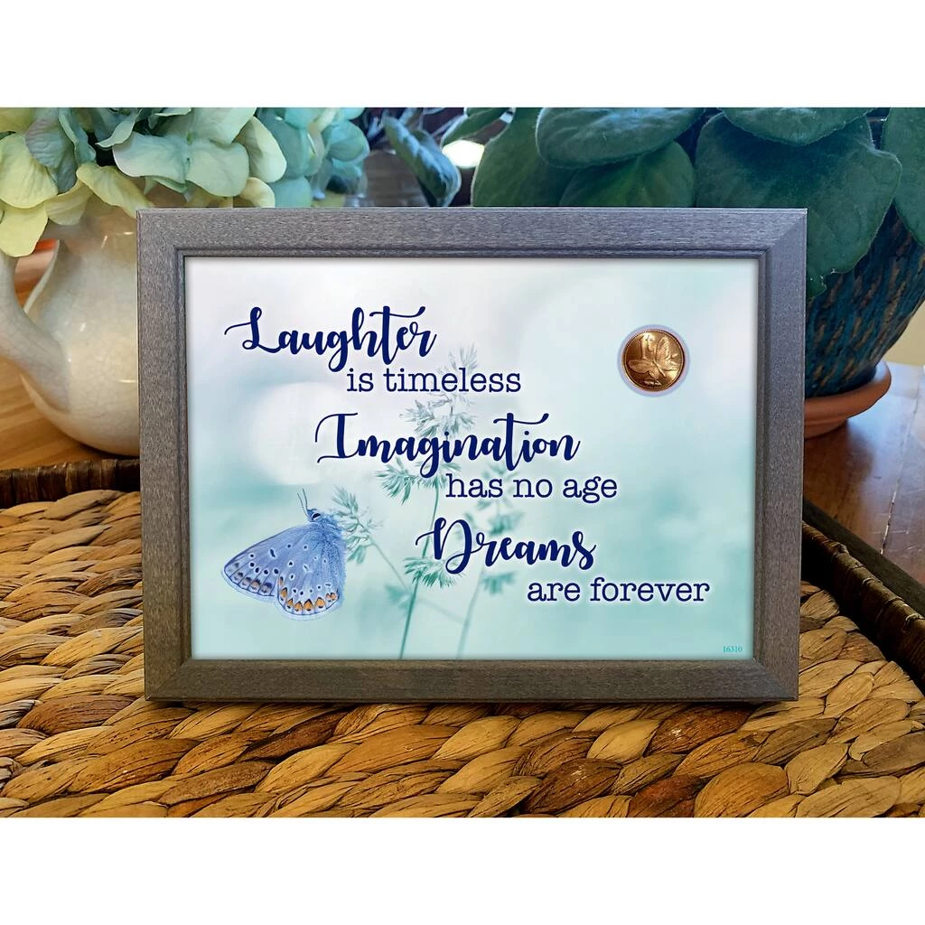 Coupon π Laughter, Imagination, Dreams With Butterfly Coin in 5" x 7" Frame by American Coin Treasures π― 4 Coupon π Laughter, Imagination, Dreams With Butterfly Coin in 5" x 7" Frame by American Coin Treasures π― - Image 2
