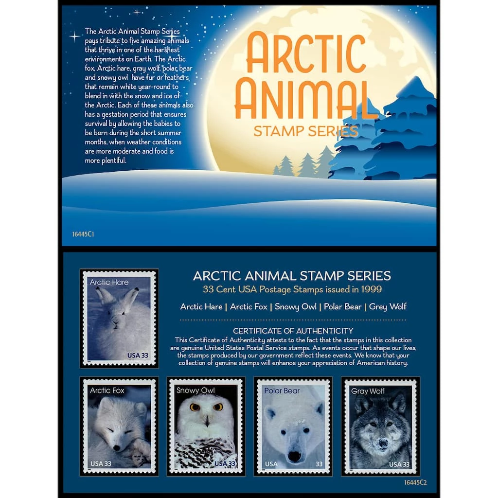 Coupon π Arctic Animal United States Postage Stamp Series by American Coin Treasures π 3 Coupon π Arctic Animal United States Postage Stamp Series by American Coin Treasures π