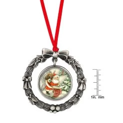 Top 10 🥰 JFK Half Dollar Wreath Ornament With Colorized Vintage Santa Coin by American Coin Treasures 🛒 -Ashley Productions Shop D496712S 4