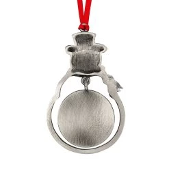 Best Sale 🌟 JFK Half Dollar Snowman Ornament With Colorized Vintage Red ❄ Christmas Tree Truck Coin by American Coin Treasures ❤️ -Ashley Productions Shop D496720S 3